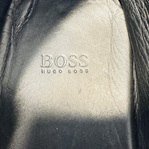 BOSS Hugo Boss Shoes Men 7 Black Leather Bit Driving Loafer Dress Casual Comfort main image 8